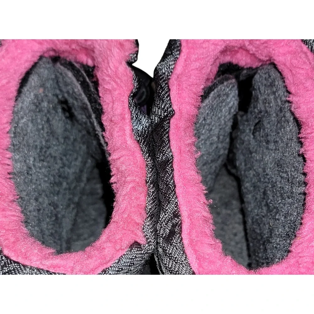 Kodiak Glo Girls Kids Snow Boots Gray Pink & Purple‎ Waterproof & Insulated Sz 3